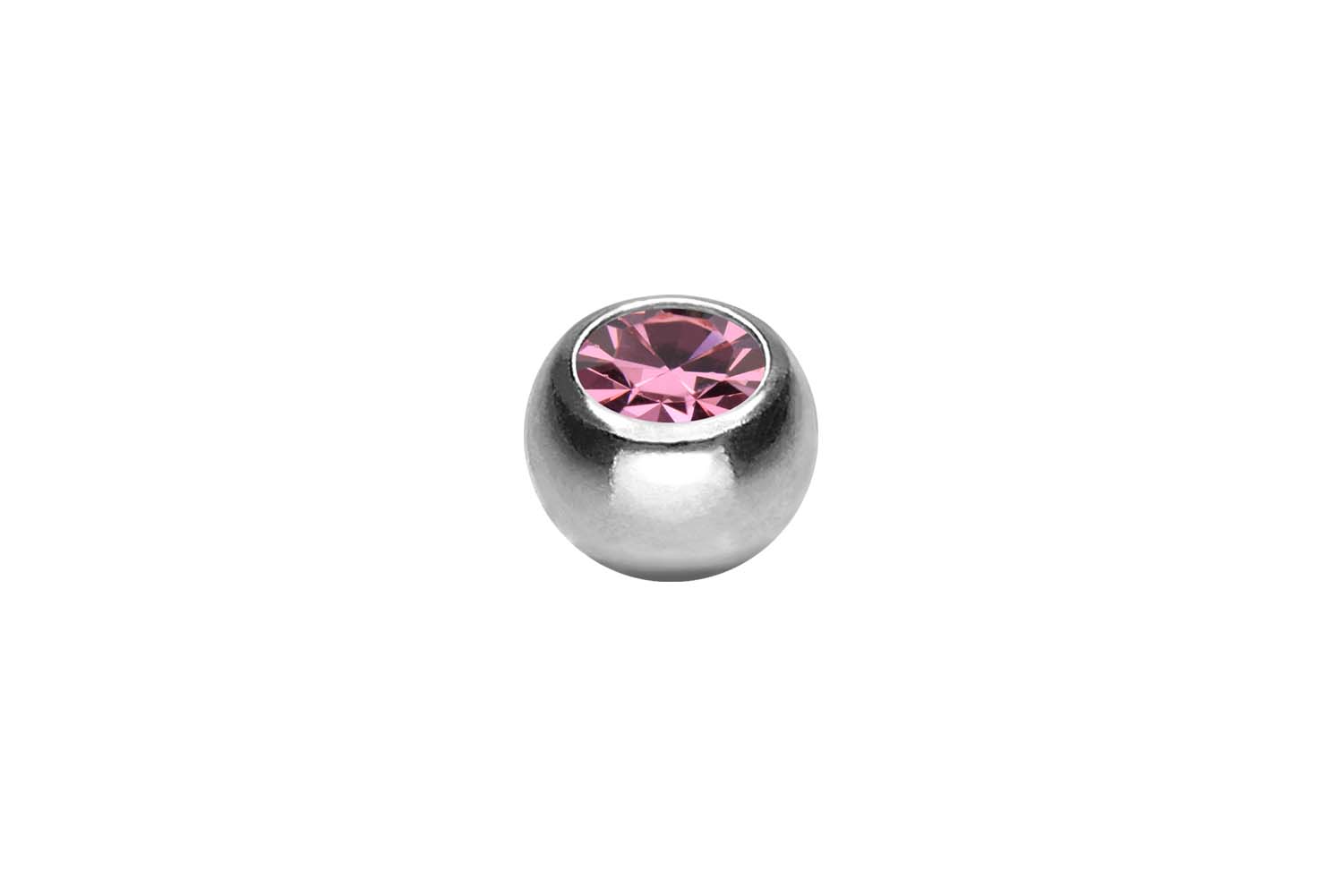 Titan Schraubkugel KRISTALL von Piercingline